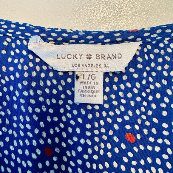 Lucky Brand Mila, polka dot wrap dress. - Picture 2 of 6